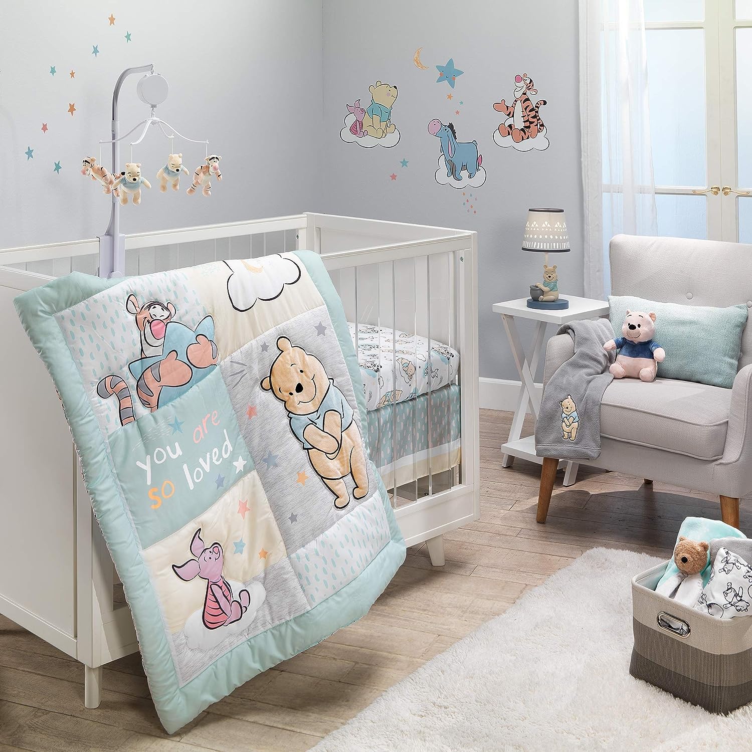 Embracing the Joy of Hugs: A Closer Look at Lambs & Ivy Disney Baby Winnie The Pooh Hugs 3-Piece Nursery Crib Bedding Set